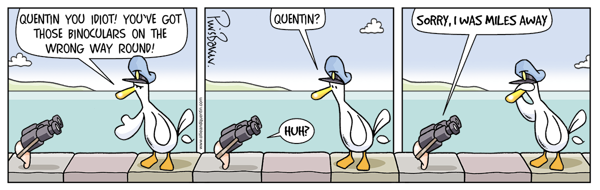 Ollie and Quentin Comic Strip