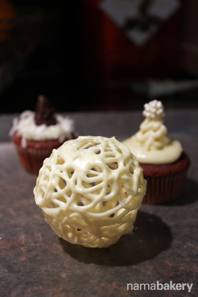  Experimented with the creation of white chocolate globes, many years ago, before it became a trend. 