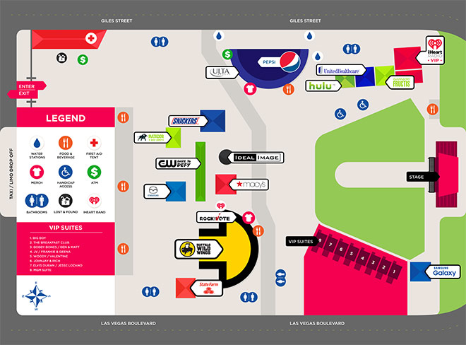 Figure 4. (Before) The original map of the Daytime Stage from 2015. This is the latest copy we could obtain for reference.