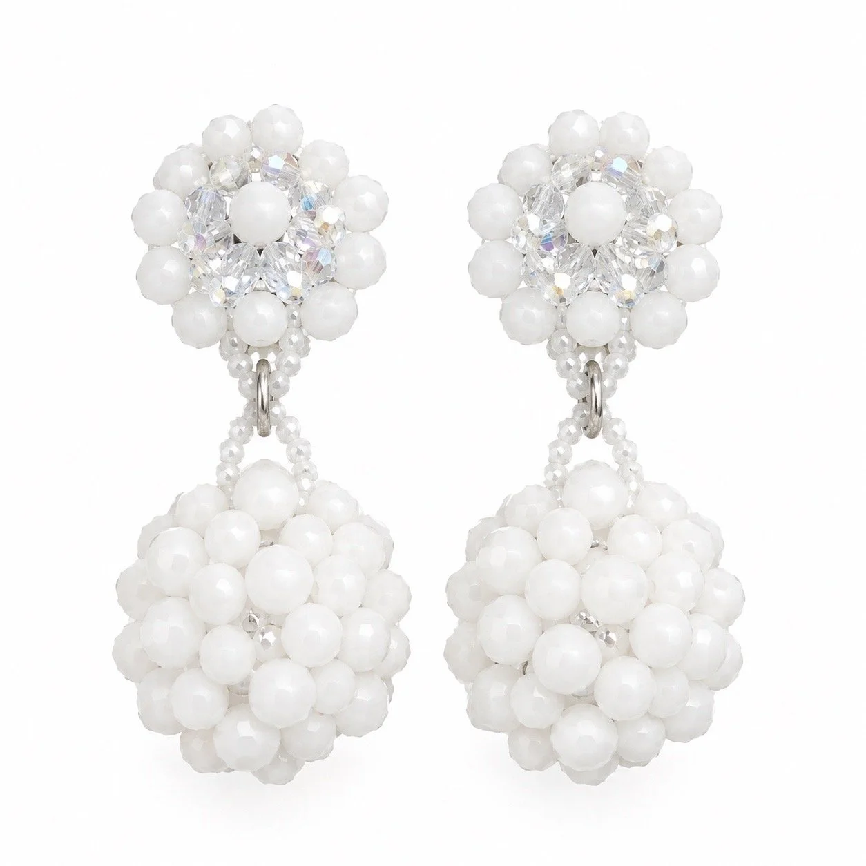 Sphere Clip On Earrings
