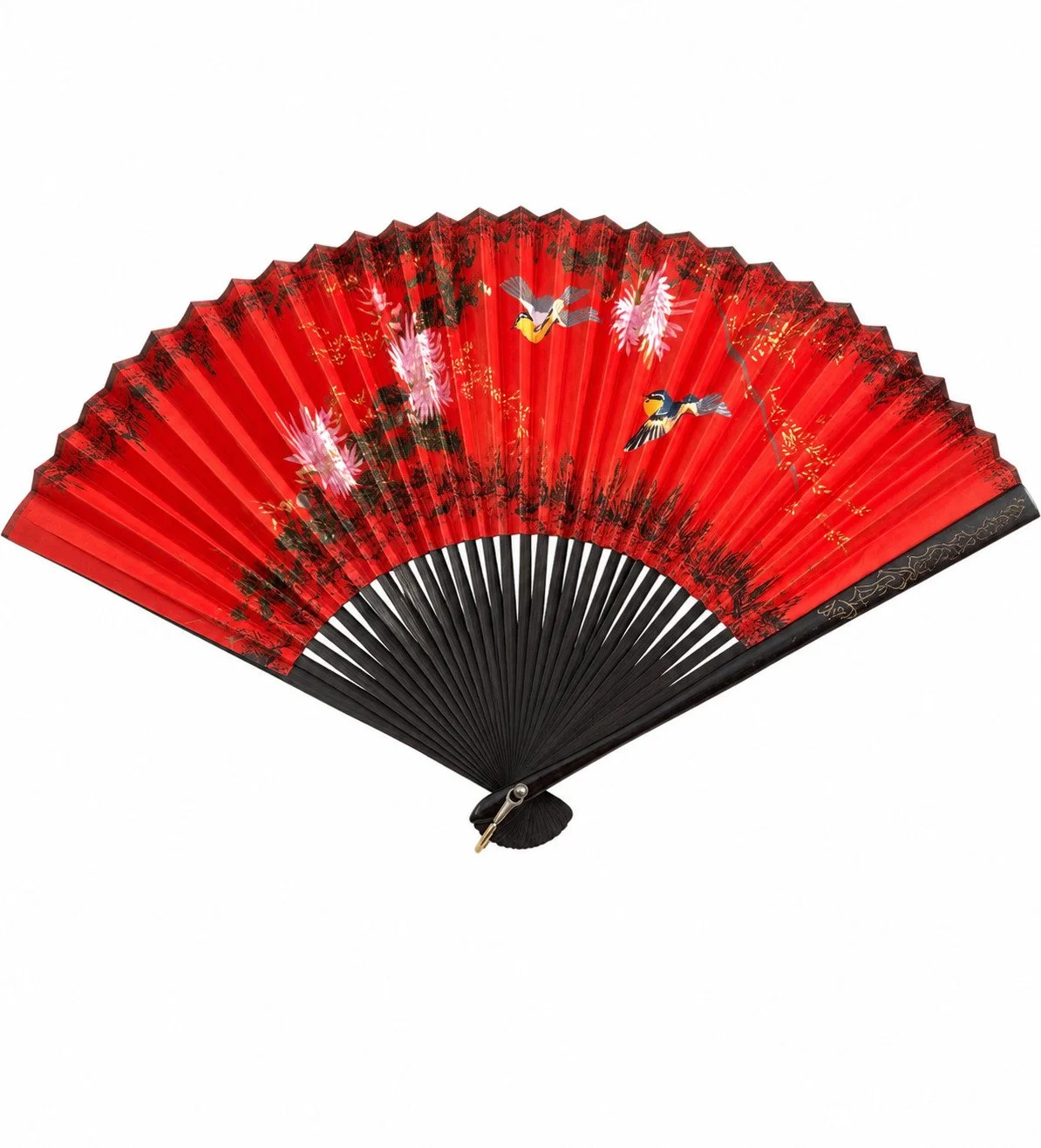 French Art Nouveau Lacquer Fan