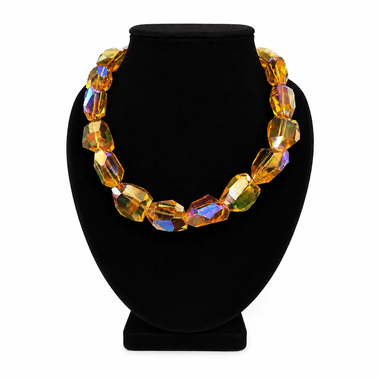 Yellow Diamonds Short Necklace