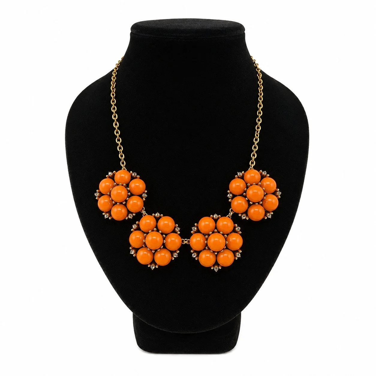 YOCHI NY Orange Bloom Necklace