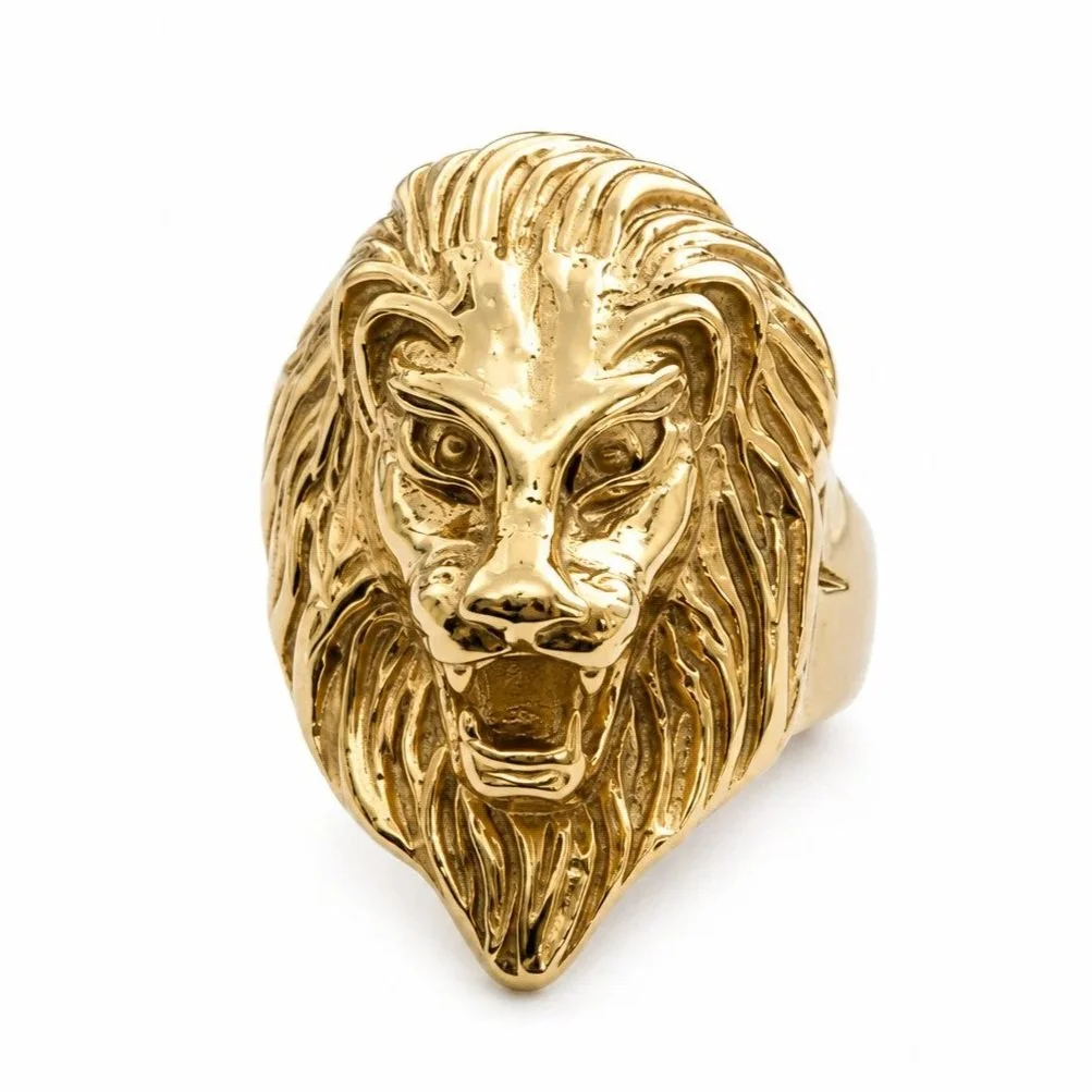 Gold Lion Ring
