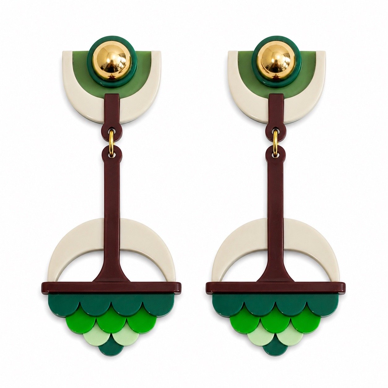 Gissa Bicalho Whimsical Tree Earrings