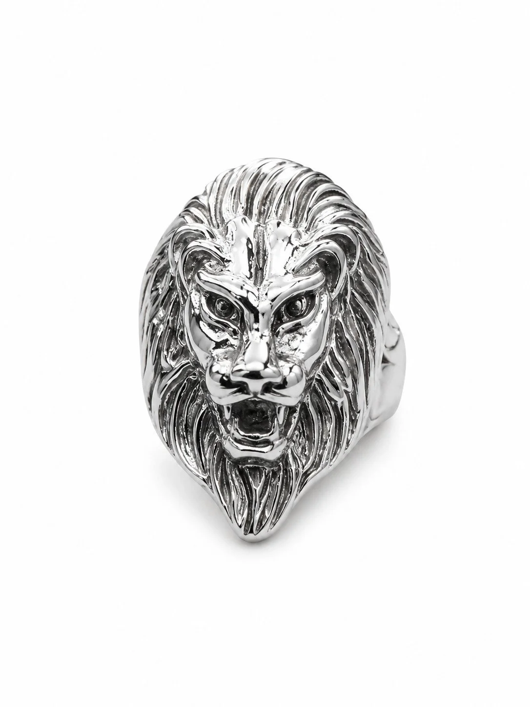 Silver Lion Ring