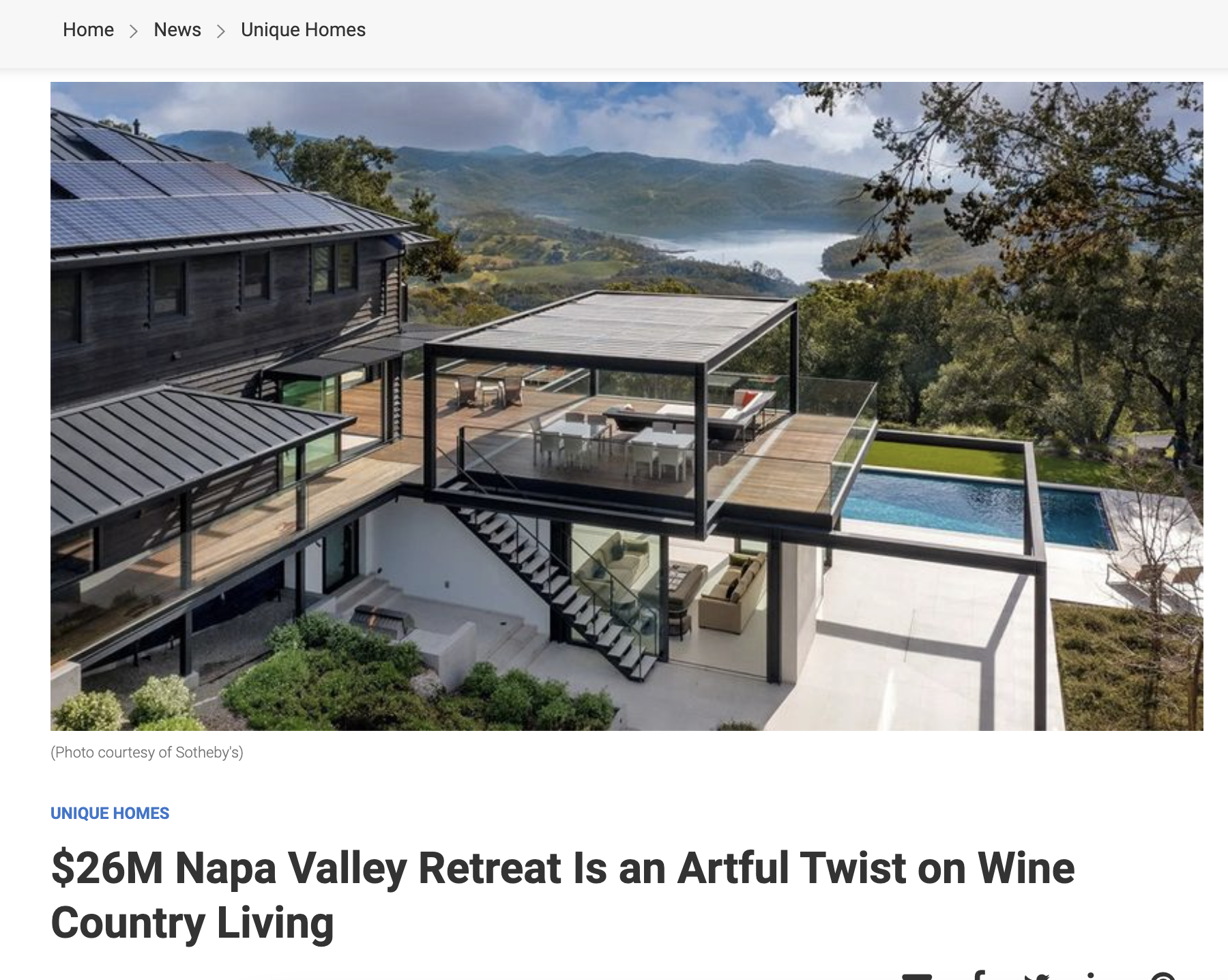 $26M Napa Valley Retreat Is an Artful Twist on Wine Country Living