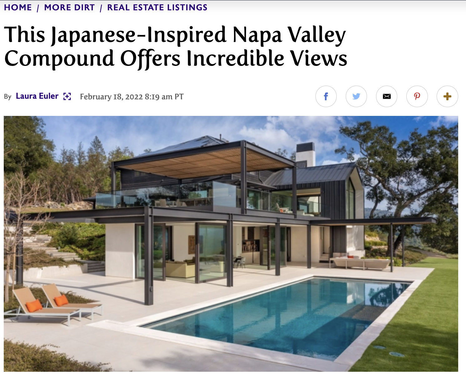 This Japanese-Inspired Napa Valley Compound Offers Incredible Views