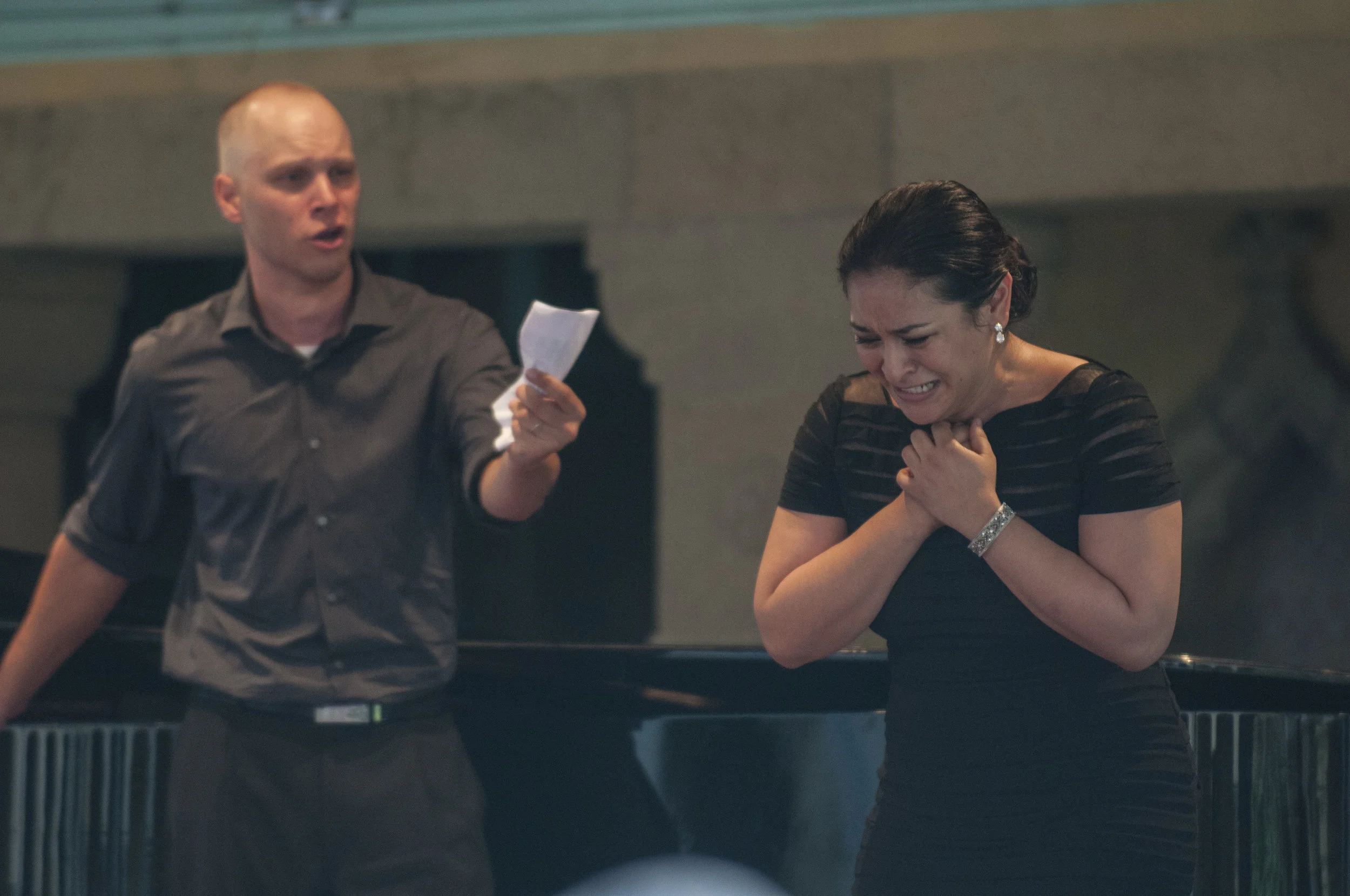 Michael Nyby and Cecilia Violetta López in a Young Artist performance at Caramoor (photo © Gabe Palacio)