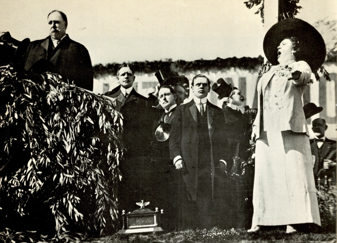 Nordica with President Taft, Groundbreaking ceremony for Panama-Pacific Exposition, San Francisco 1911