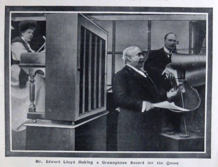 image 1 - Mme. Adami, Edward Lloyd, Wm. E. Whitehouse recording in 1907.png