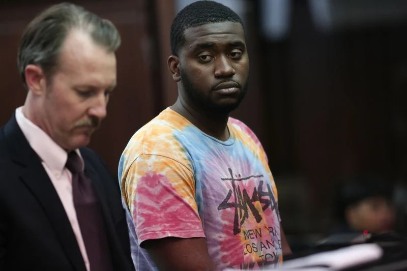 Tyquan Bailey during an arraignment after a March 2018 stabbing attack. (Alec Tabak/for New York Daily News)