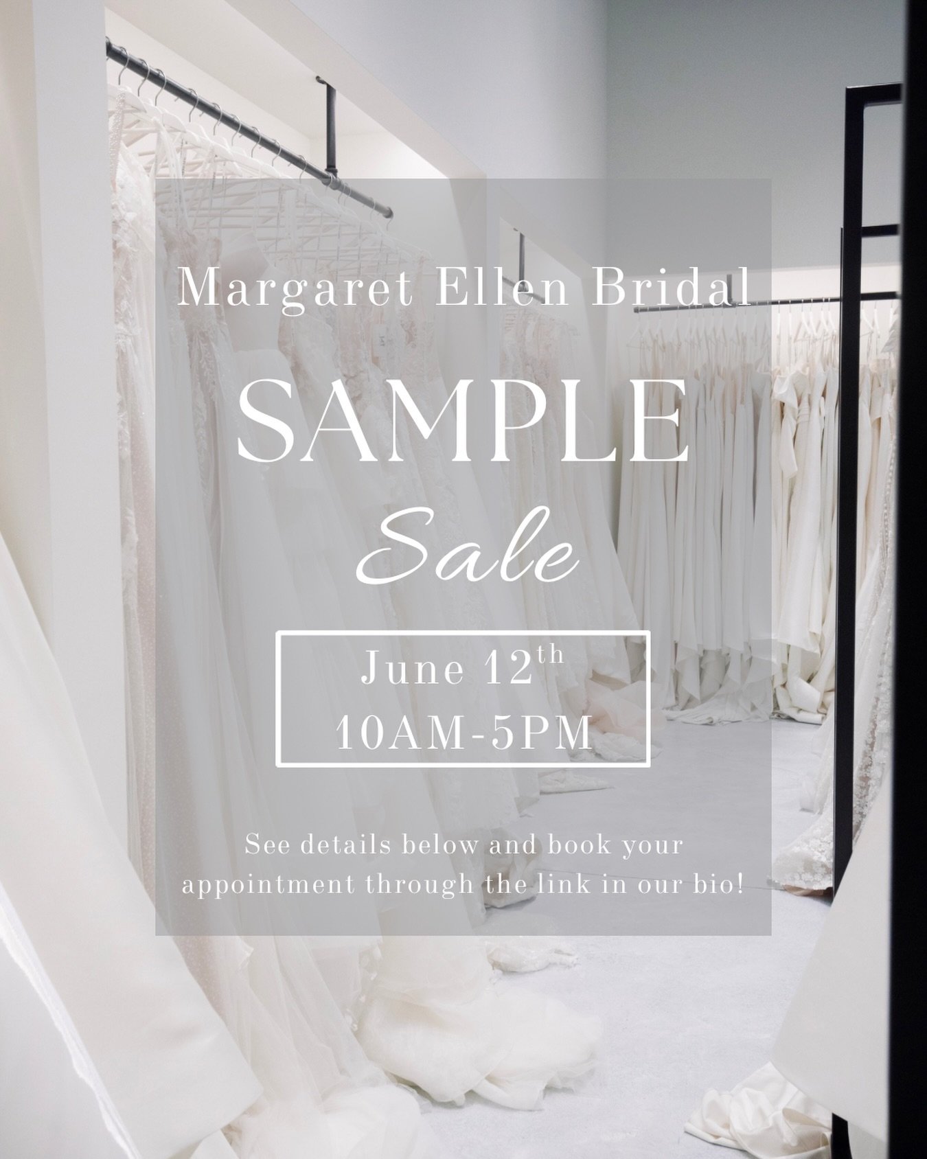 It&rsquo;s time for our Semi-Annual Sample Sale and YOU DO NOT WANT to miss it! Want a designer look for less? Join us for ONE DAY ONLY of great deals JUNE 12th! Sample gowns will start at $500! Read below to see if this type of appointment is good f