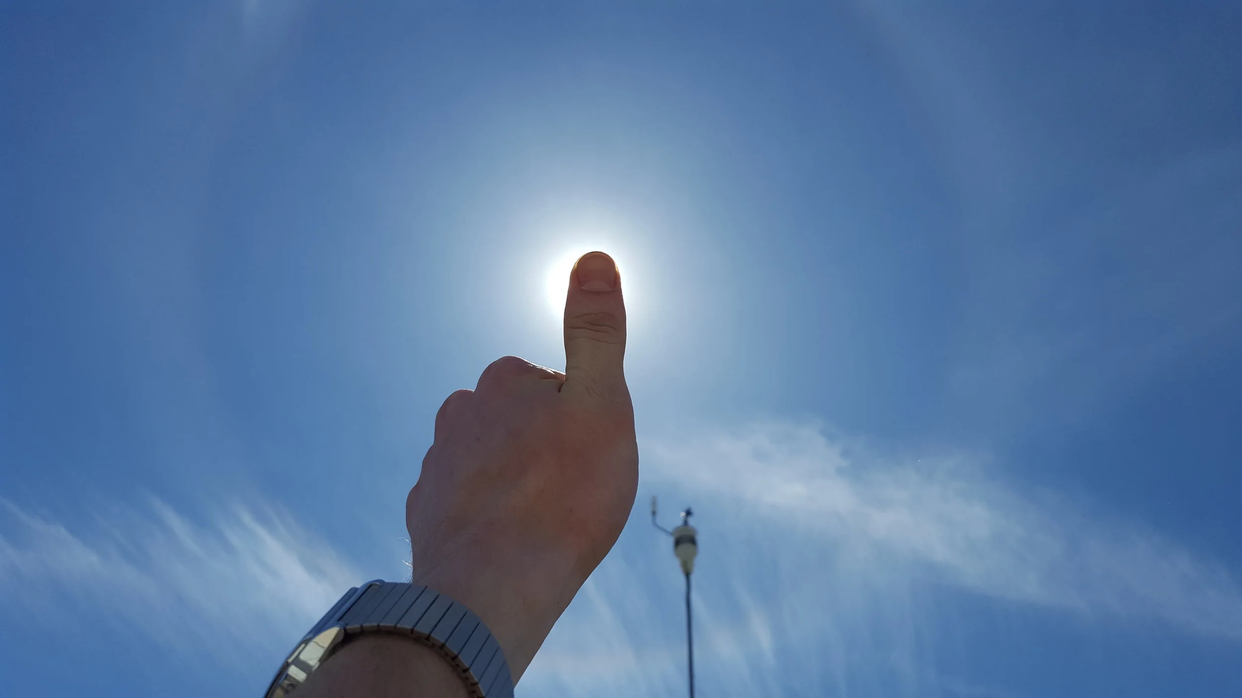 Homespun occultation yields a faint halo