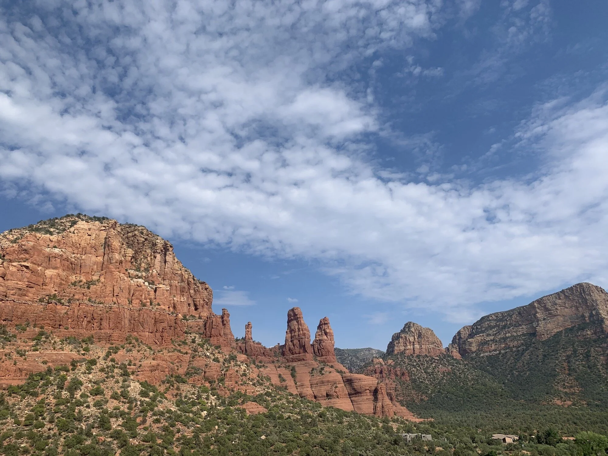The views into the Vortex at the Chapel of the Holy Cross, Sedona, AZ.