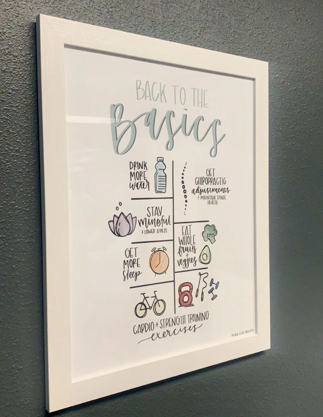 Basics of Healthy Living Poster