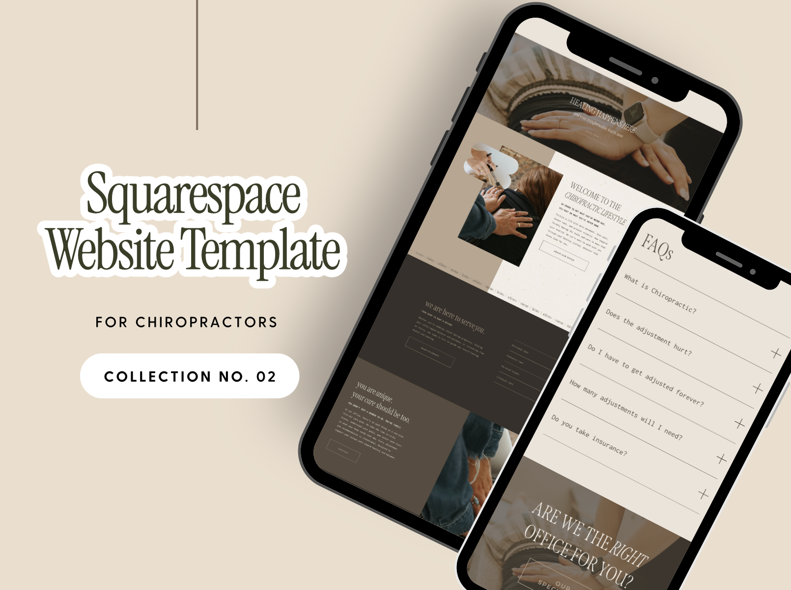 DIY Website Template #2 For Chiropractors | Collection No. 02