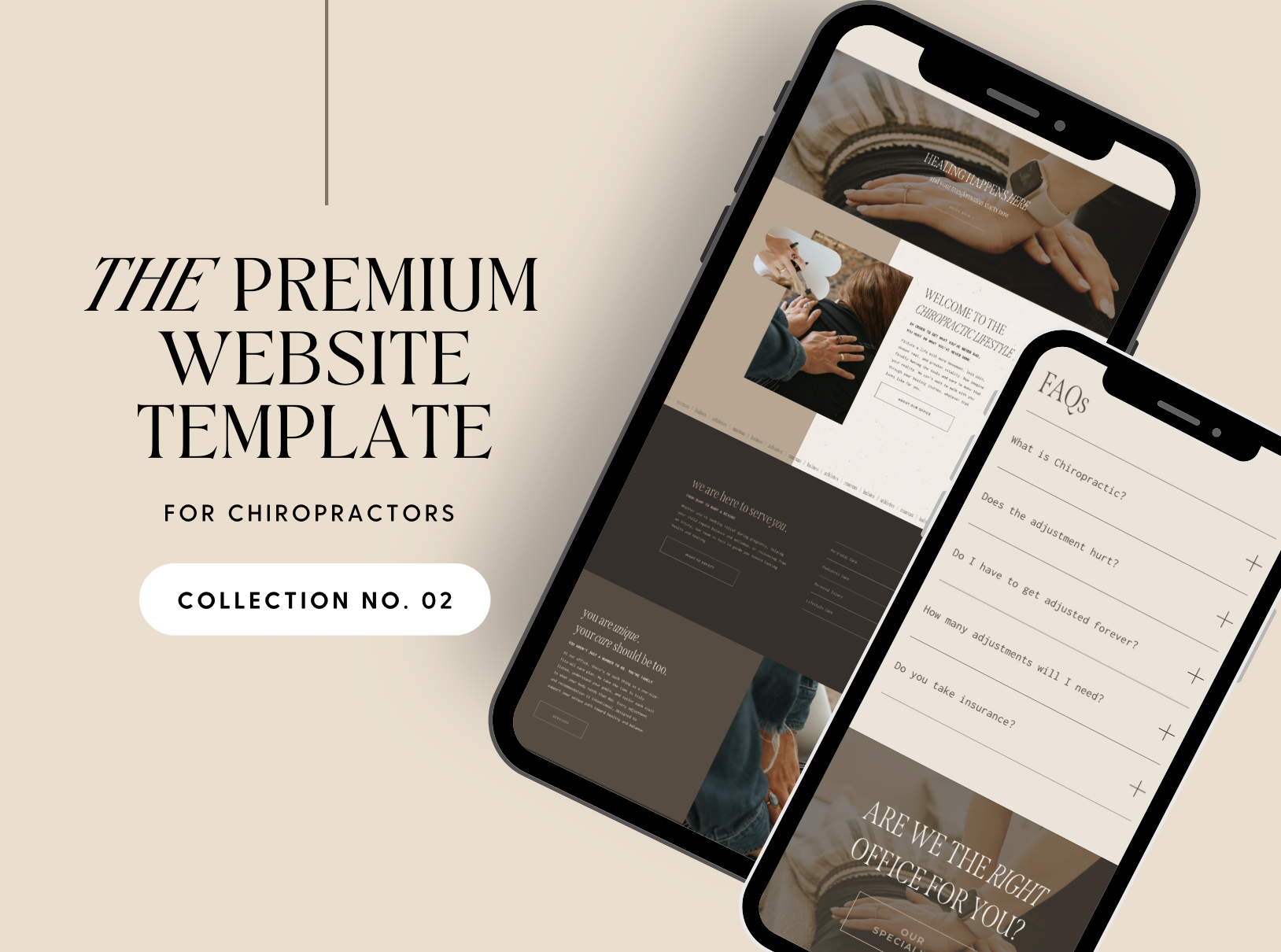 DIY Website Template For Chiropractors | Collection No. 02