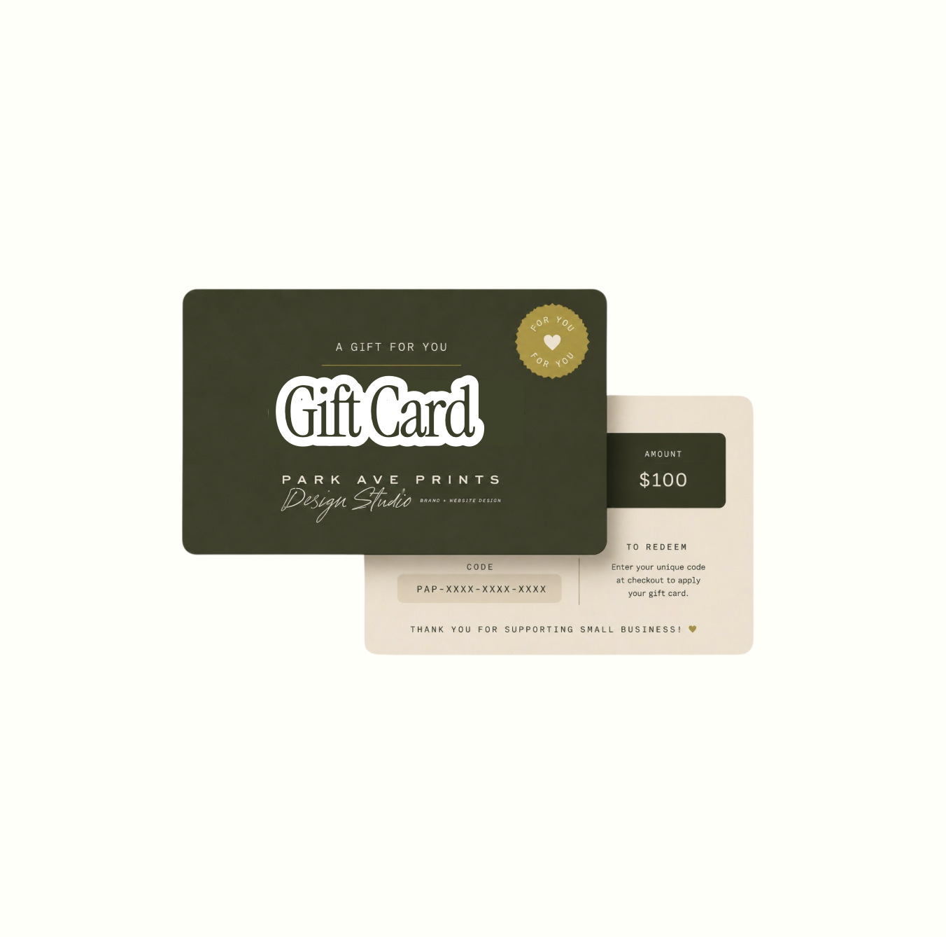 Park Ave Prints e - Gift Card