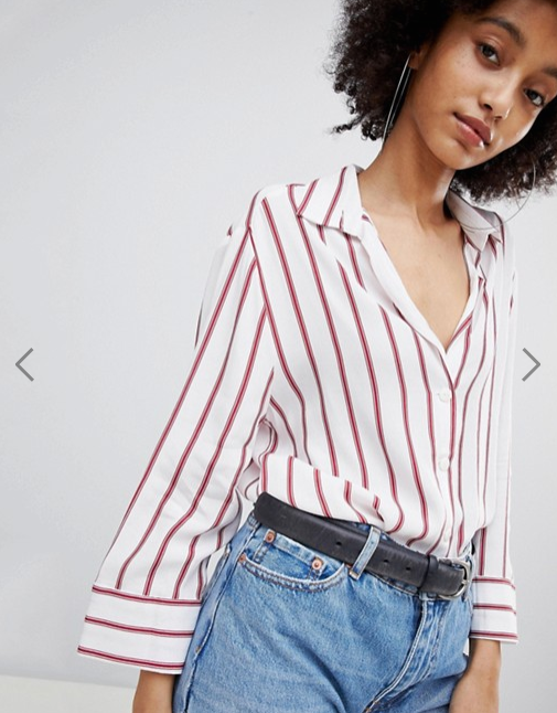 Bershka- Stripe Blouse