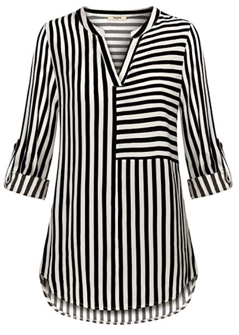 Amazon Timeson-  V Neck Blouse