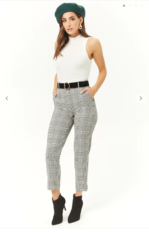 Forever21- Glen Plaid Ankle Pants