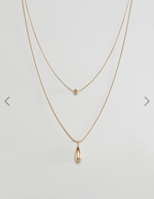 ASOS DESIGN- Multirow Necklace