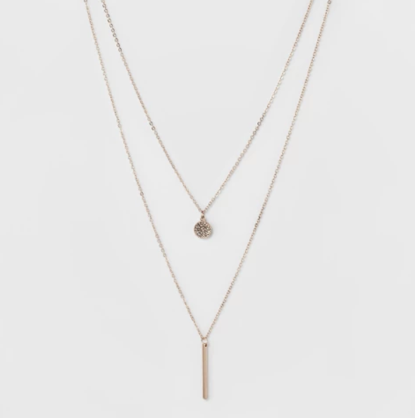 Target- Pave Circle and Thin Bar