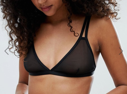 Asos Weekday- Double Strap Mesh Soft Bra