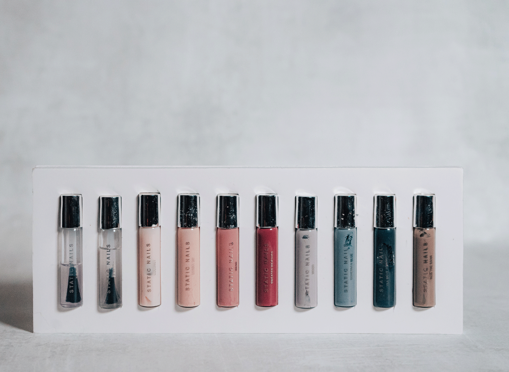 STATIC NAILS Review: Liquid Glass Lacquer - Sweater Weather Palette 