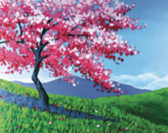 Pink Spring Tree