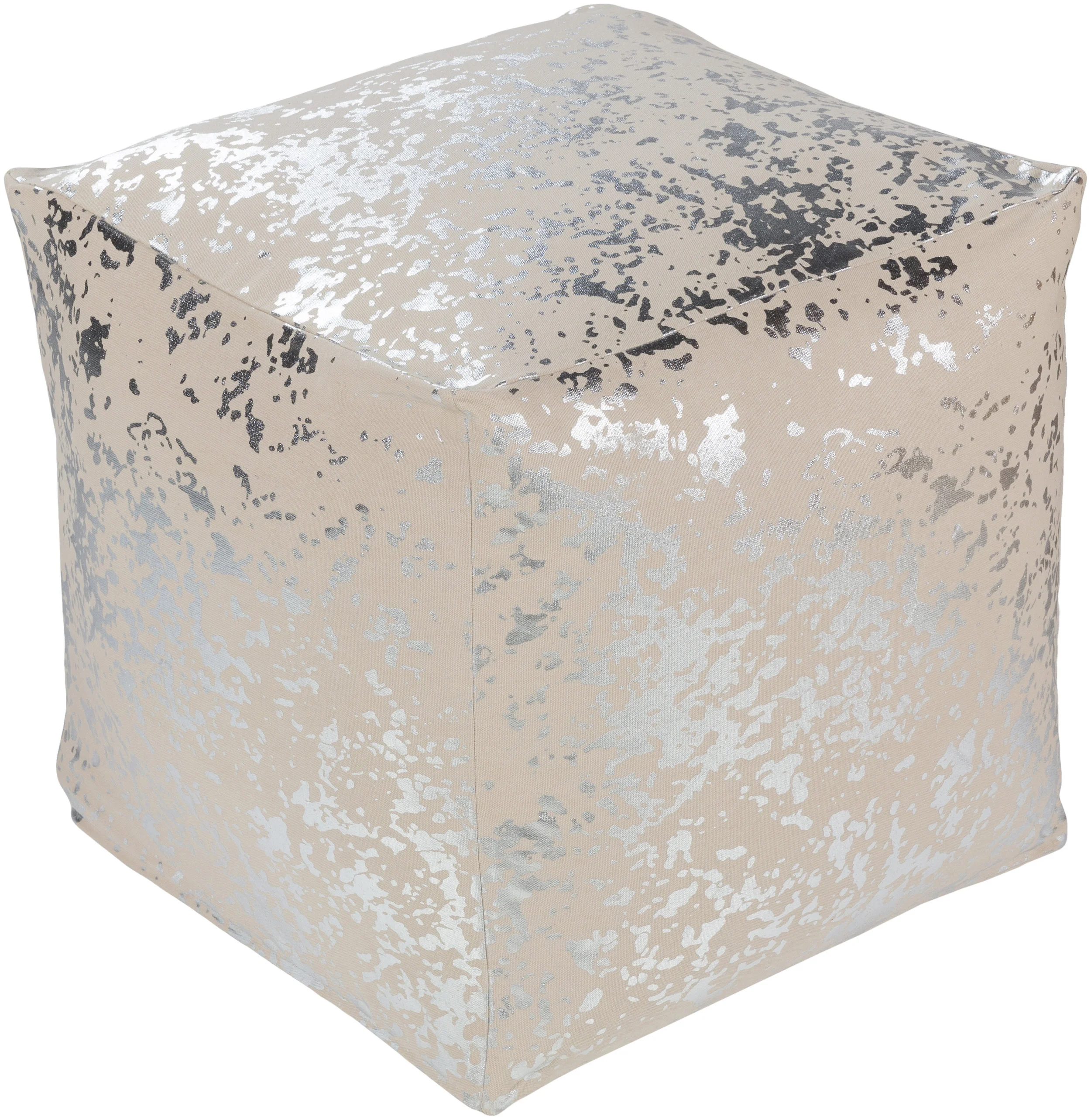 metallic pouf