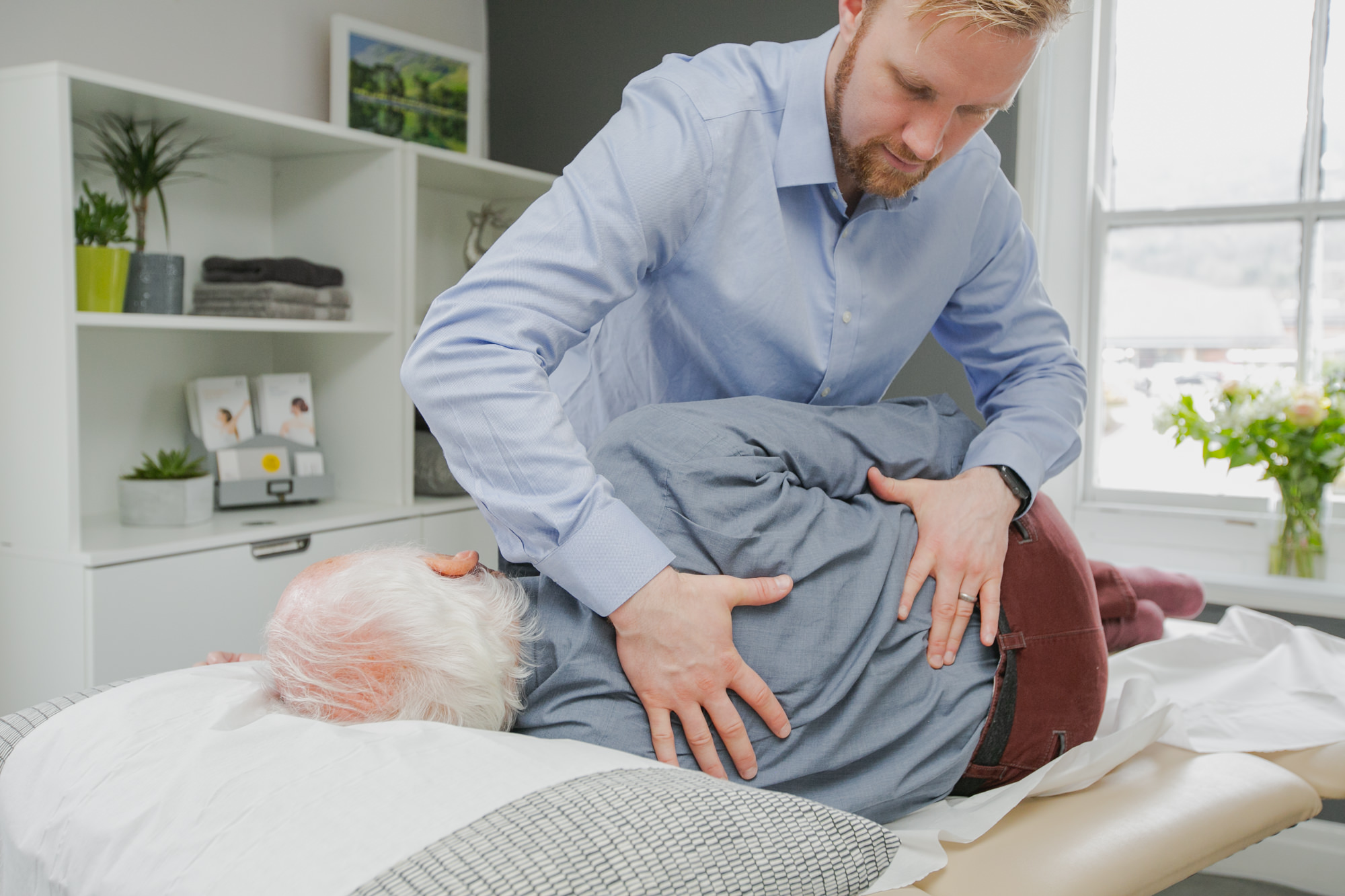 osteopath giving a back massage (Copy)