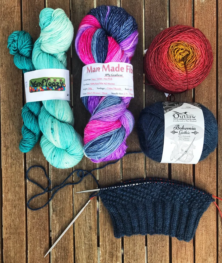 Leafy Washclothes and Other Handknits