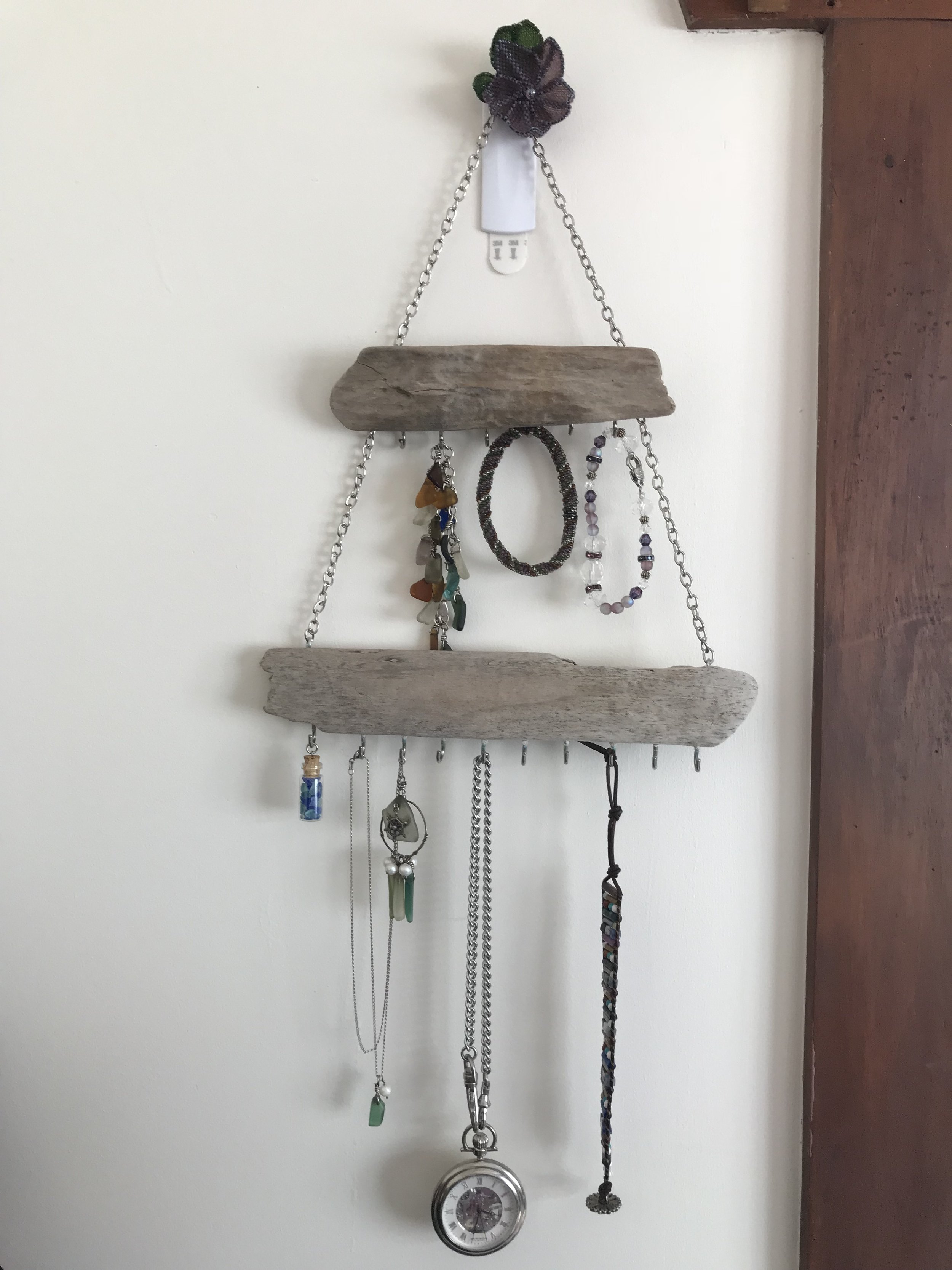 Driftwood Jewelry Rack DIY — Kat Makes