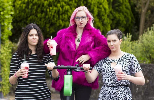 The Hot Pink Faux Fur Vintage Style Coat