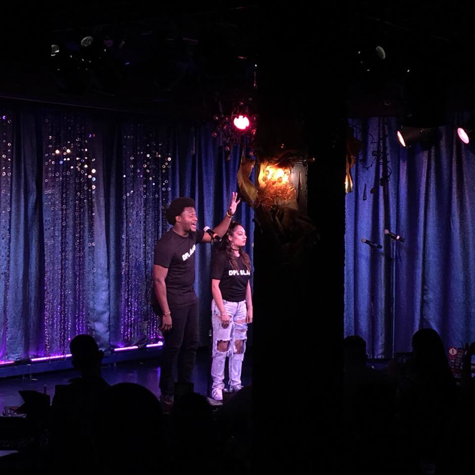 Two members of DPL, who won one of the slam heats tonight.
