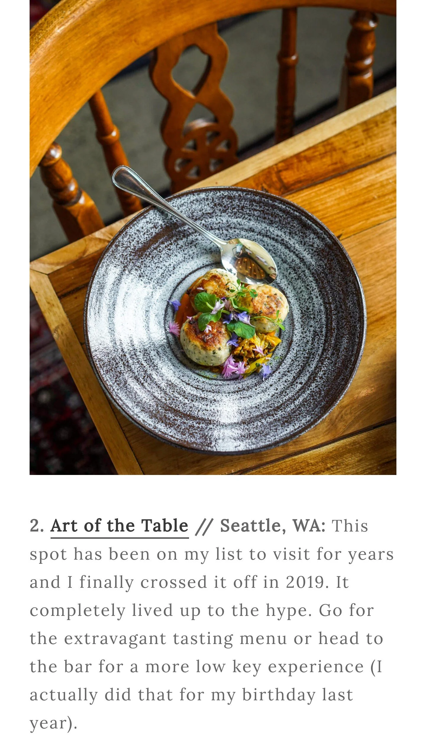 Press — Art of the Table