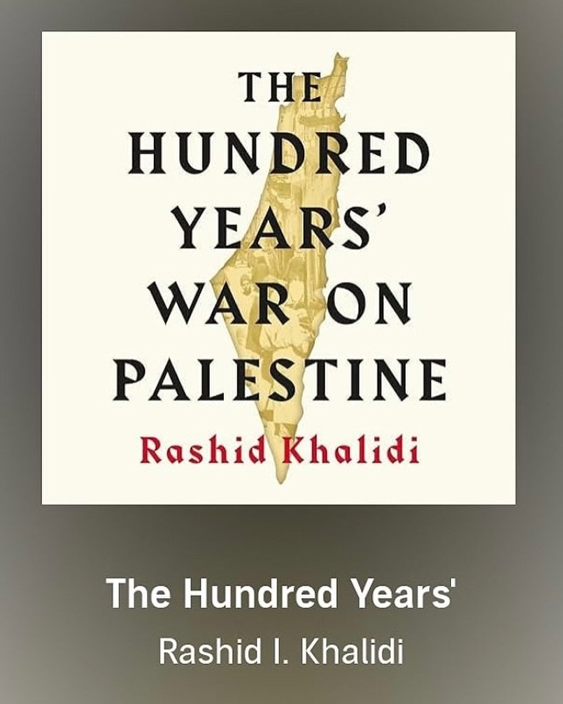 If you are interested in finding out more about the history of colonisation of Palestine, this is the book for you! 

Rashid Khalidi is a Palestinian who has lived in exile in the US for most of his life. He teaches Modern Arab Studies at Columbia Un