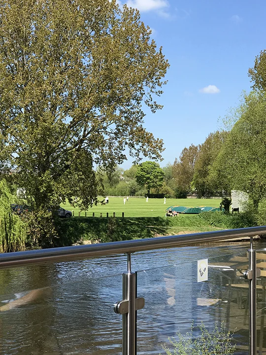 Lunch at River Thai overlooking river and cricket match May 5 2018.jpg