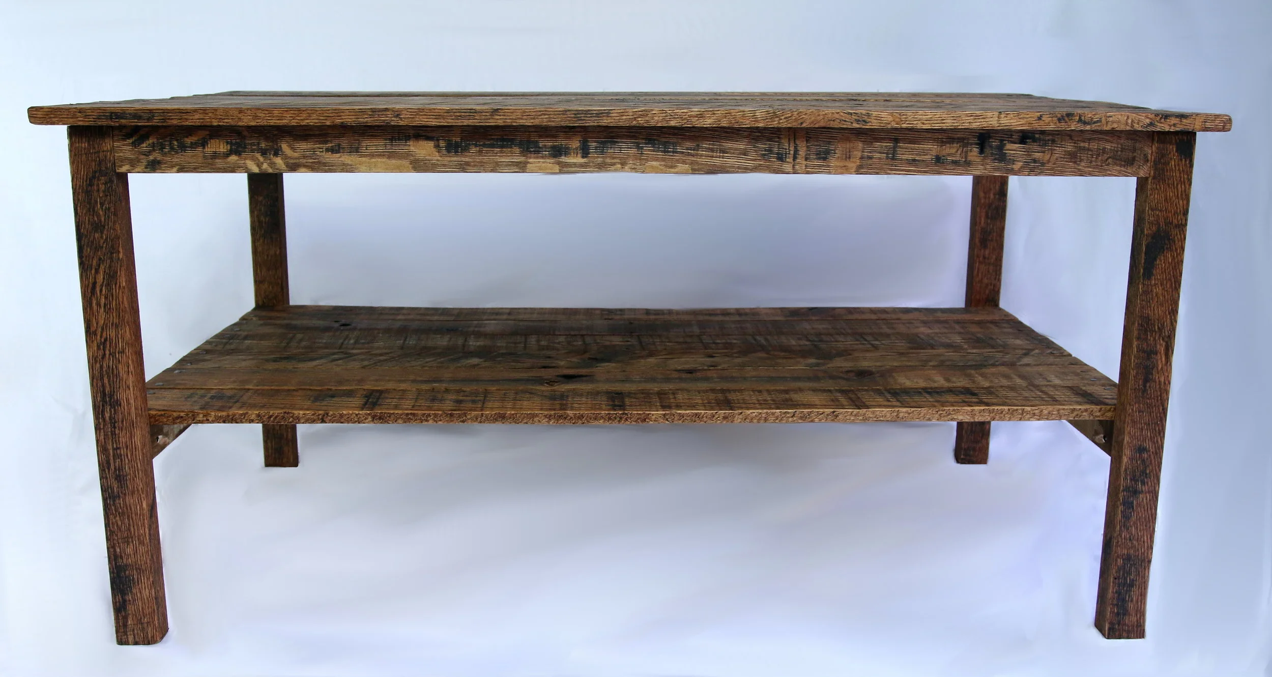 Pallet wood coffee table in studio-1