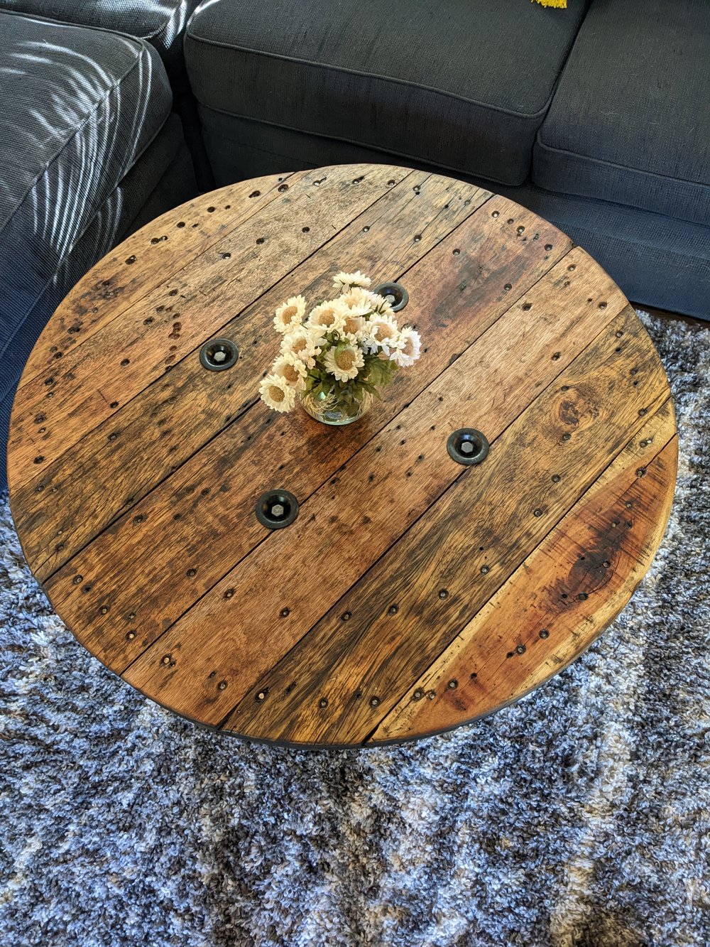 Upcycling Wood Spools to a Stool • Mabey She Made It