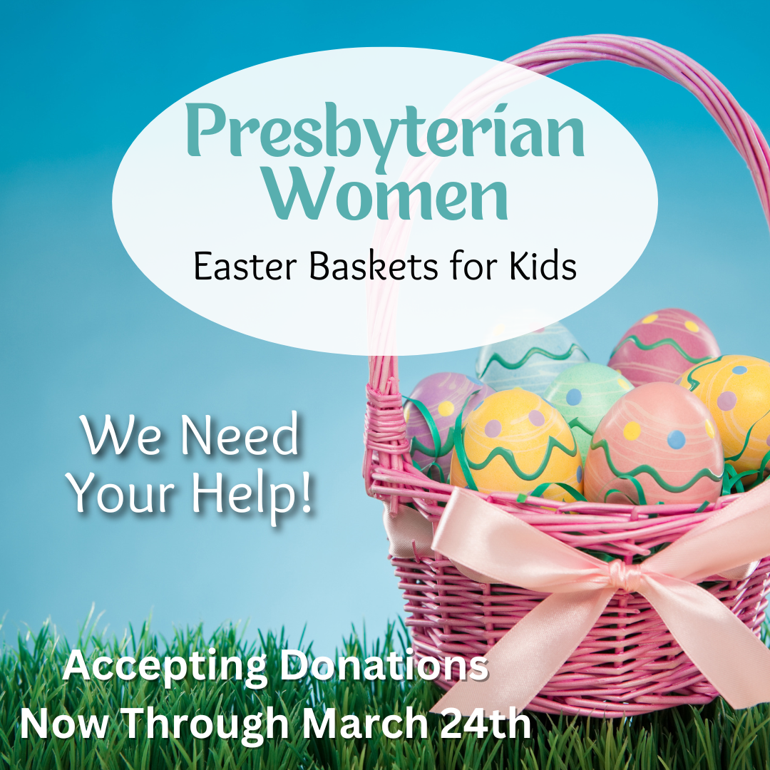 PW Meeting to Fill Easter Baskets