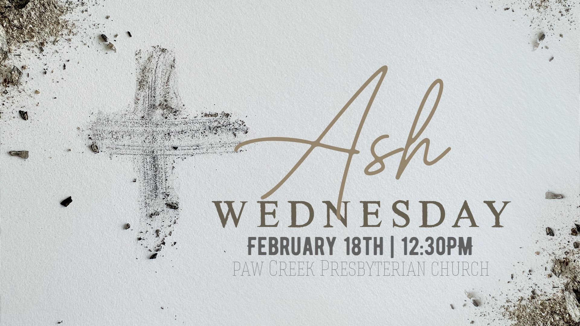 Ash Wedesday Service