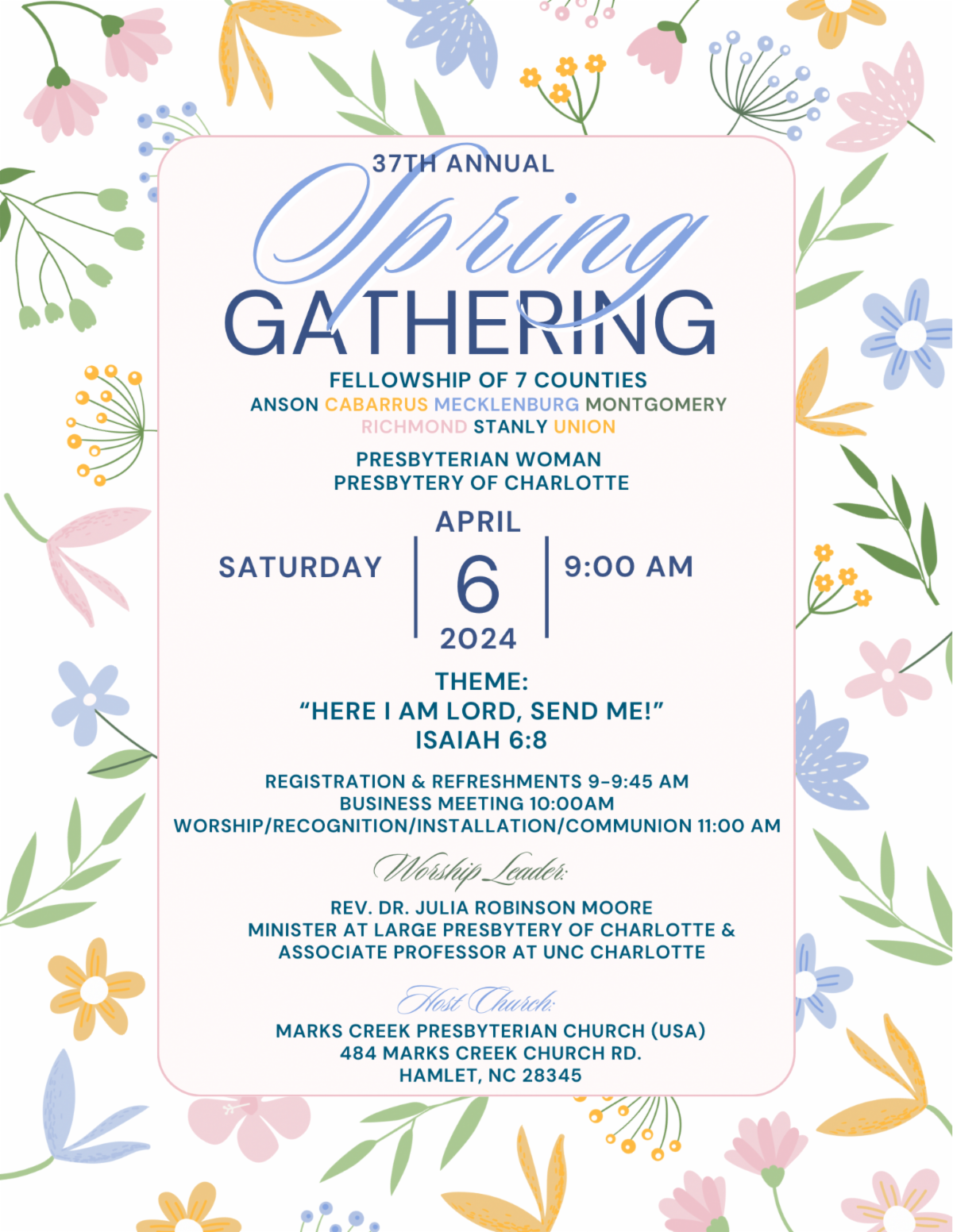 37th Annual Presbyterian Women's Spring Gathering