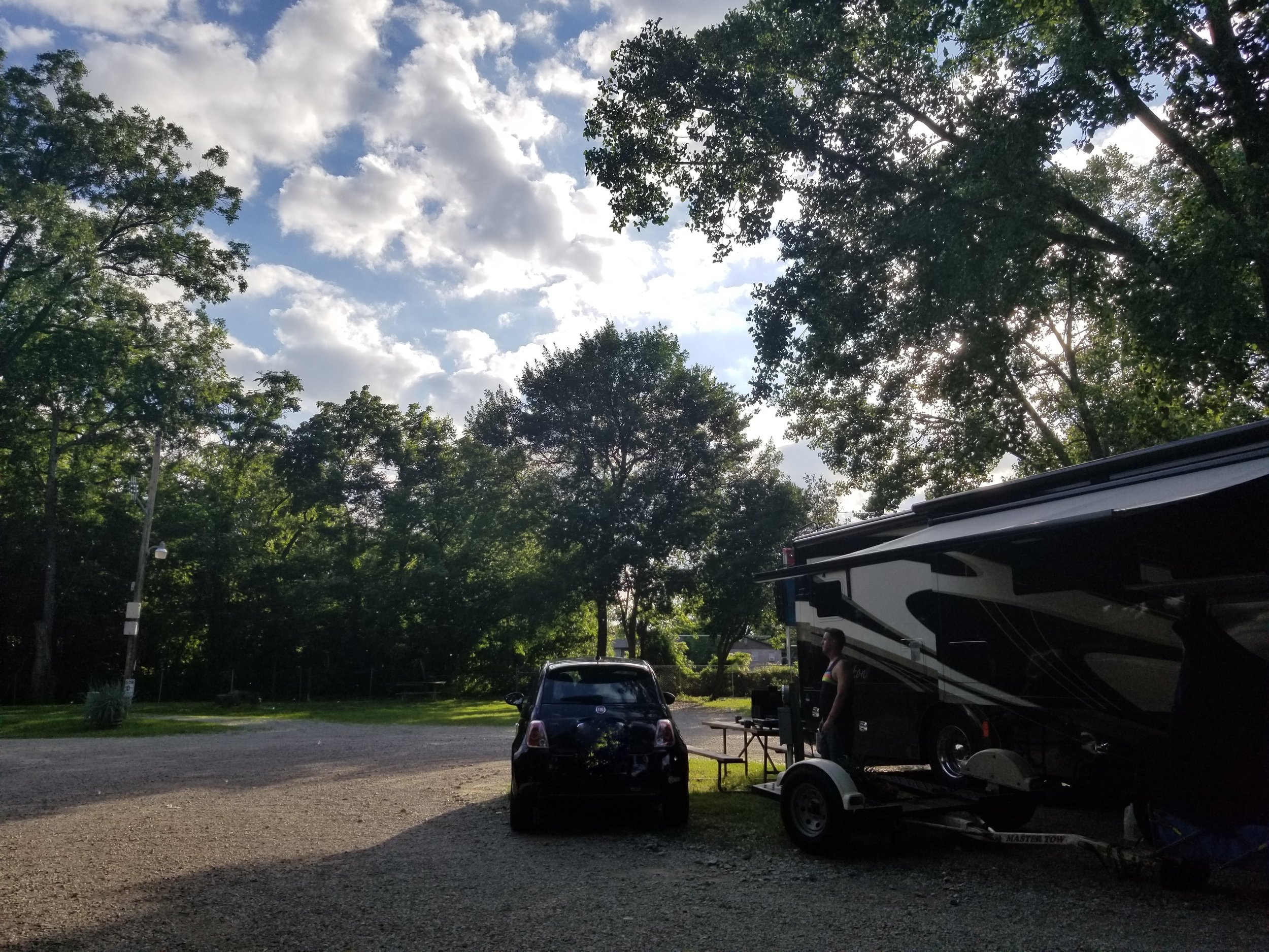 Our spot at Riverside RV Resort & Campground in Bartlesville, OK