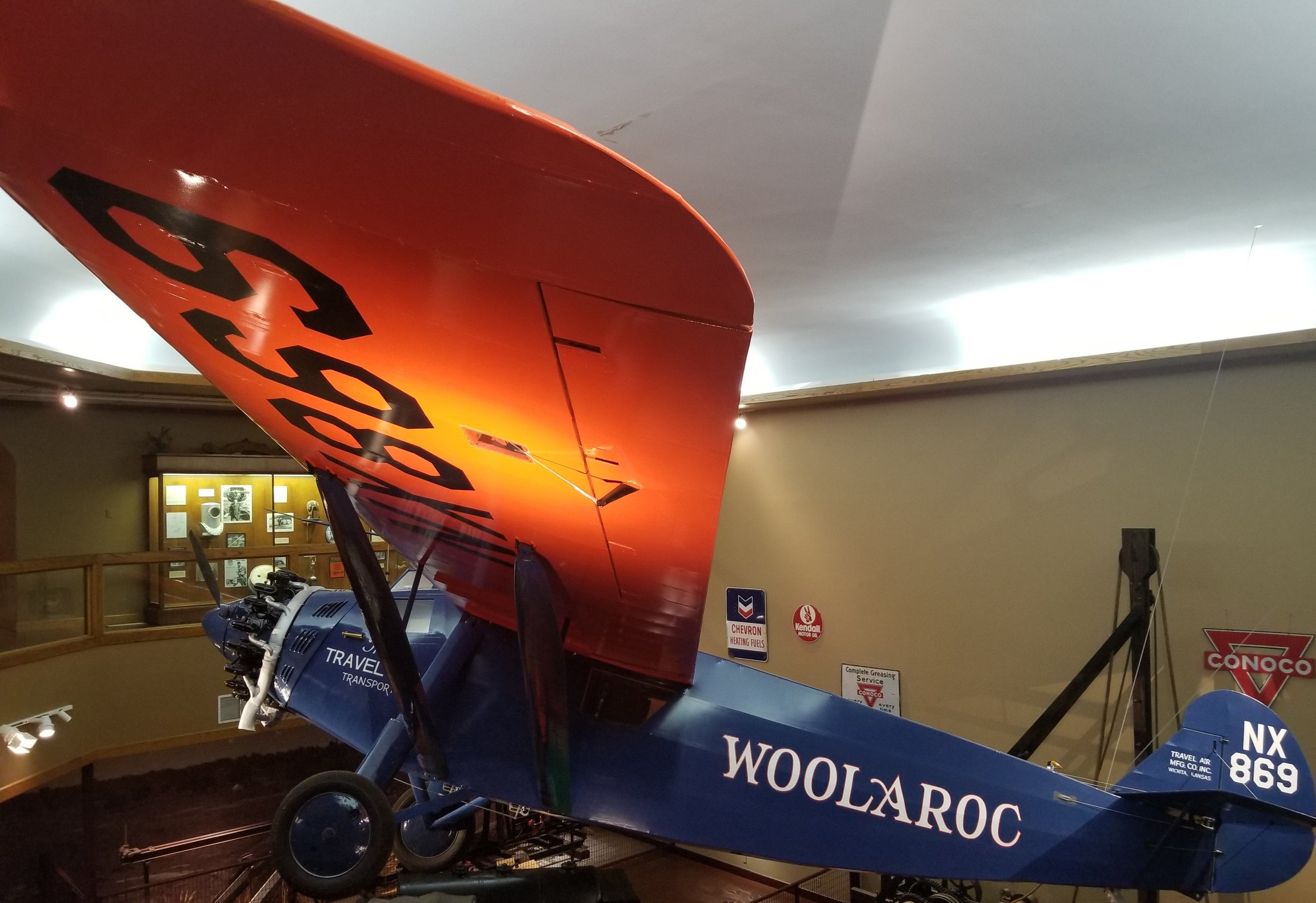 The Type 5000 was the first monoplane built by Travel Air, Inc. Less than thirty were made. This plane is number 10 and the only complete 5000 still in existence. This plane was built for Art Goebel who had entered the Dole Flight, a 2437 mile race from Oakland to Honolulu