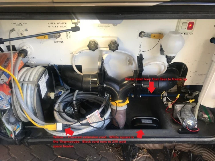 How to keep RV pipes and holding tanks from freezing