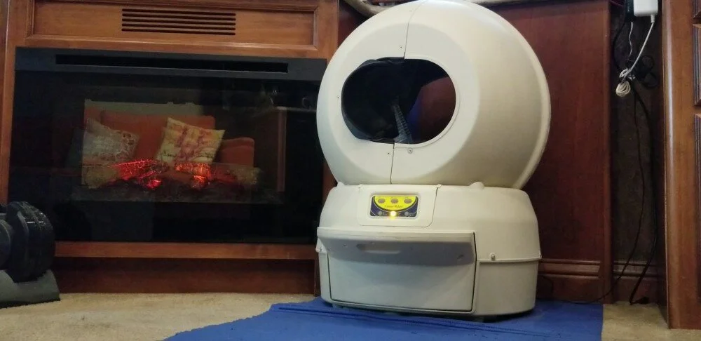 Dumping waste into drawer