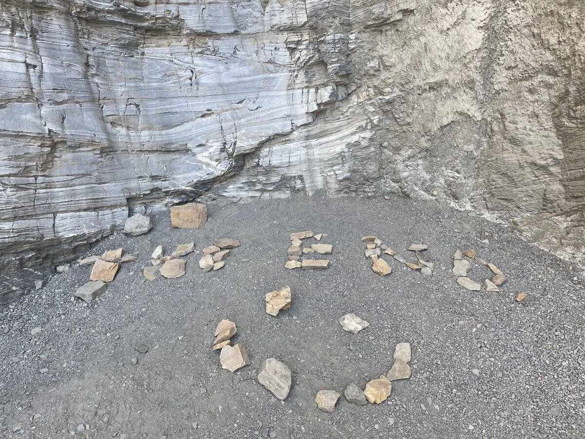 The End at Mosaic Canyon